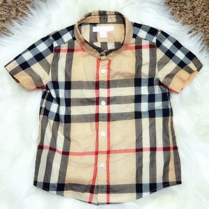SOLD 🧸Boys Burberry Check Button Down🧸
